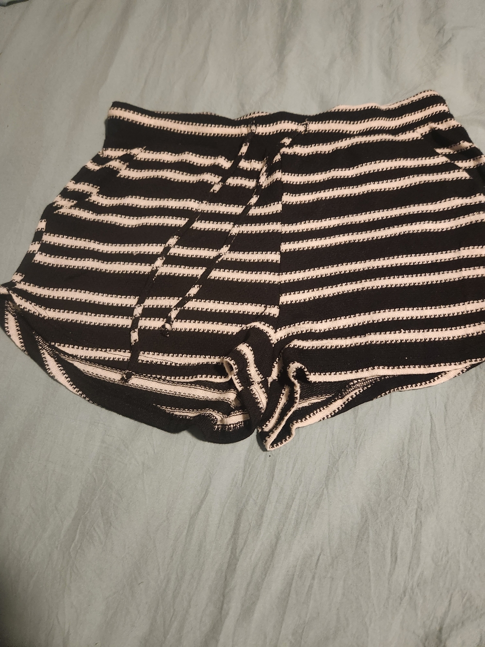 Striped Black andwhite Women’s Lounge Shorts